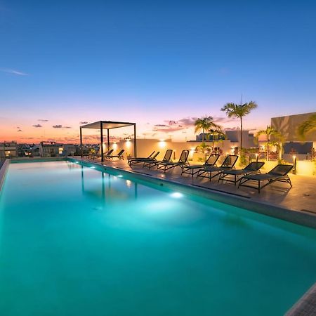 Fancy 3 Bedroom Apartments In Downtown Playa Rooftop Pool Gym Playa del Carmen Esterno foto